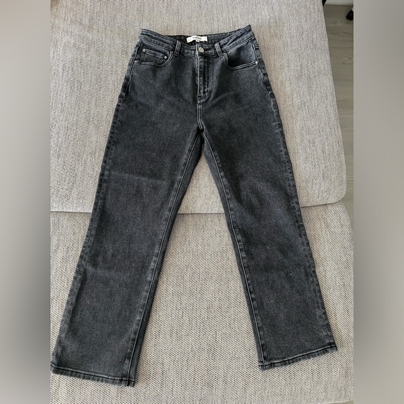 Simple Retro Straight Leg Jeans - Picture 1 of 3